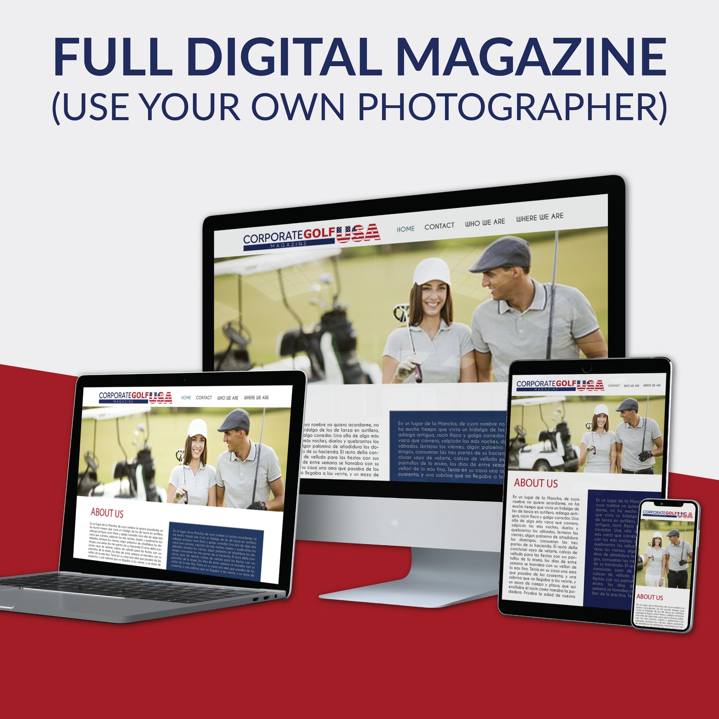 Full Digital Magazine (use your own photographer)